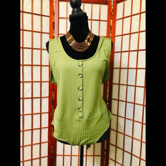 🔥PLUS SIZED RIBBED BUTTON DETAIL BODYSUIT💐 NWT🏷 - Picture 2 of 12